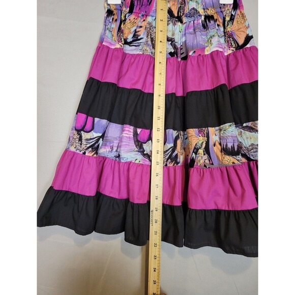 VTG 80s Ruffle Collection Square Dancing Skirt Womens *M* 24" Waist Full Block - Picture 7 of 9